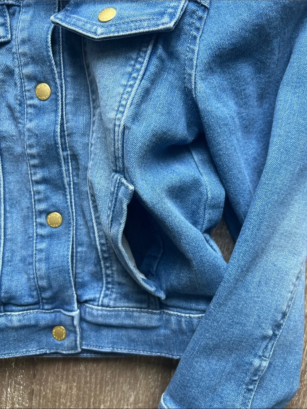 EUC Janie and Jack Denim Puff Sleeve Jacket